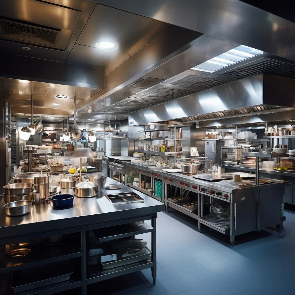 Luxury Hotel Kitchen Setup